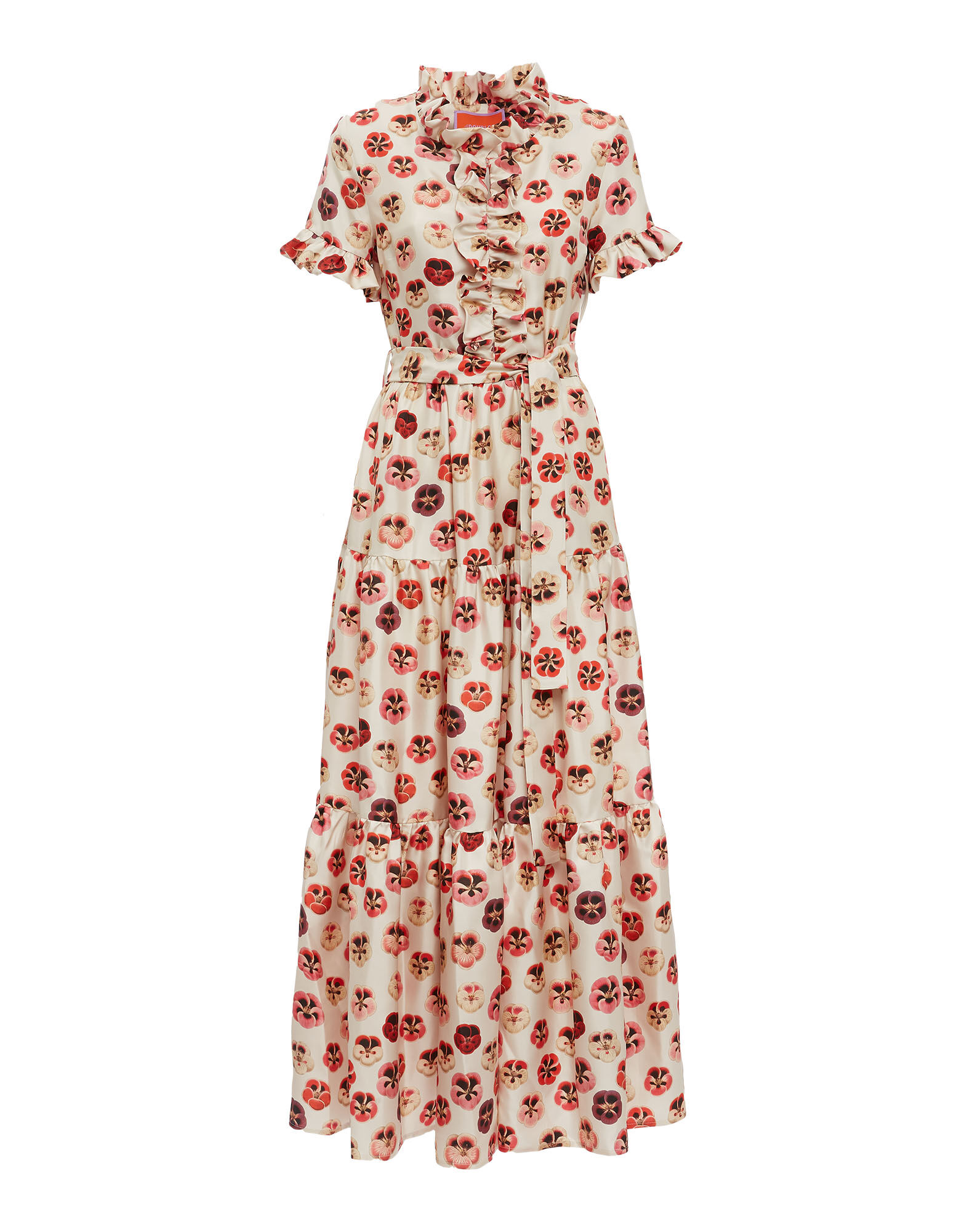 Long And Sassy Dress La DoubleJ: Micro Pansy Long And Sassy Dress La DoubleJ: Micro Pansy DRE0017SIL001
