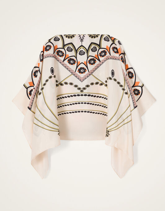 Foulard Top La DoubleJ: Plume Placée Ivory Foulard Top La DoubleJ: Plume Placée Ivory TOP0195SIL029