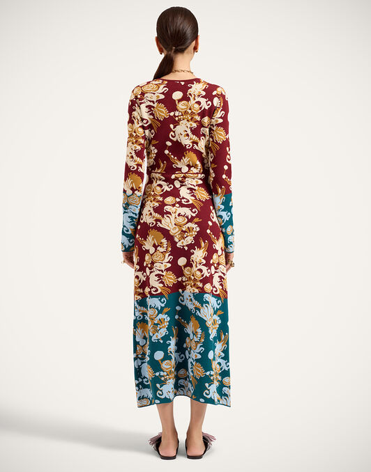 Bee Dress La DoubleJ: Coven Burgundy Bee Dress La DoubleJ: Coven Burgundy DRE1006KNI226