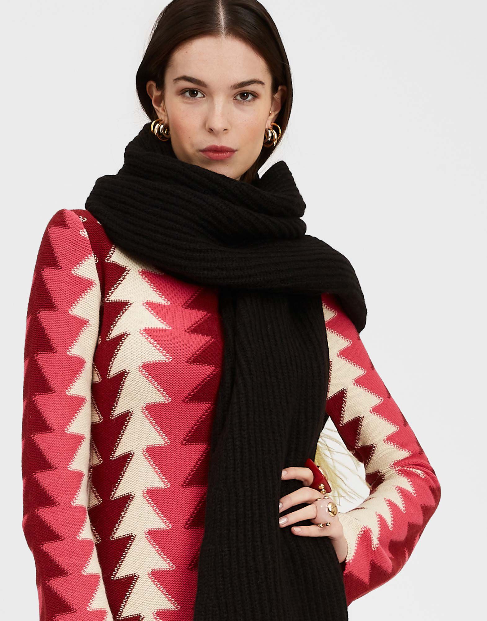 High Kick Scarf La DoubleJ: Anthracite High Kick Scarf La DoubleJ: Anthracite SCA0046KNI098
