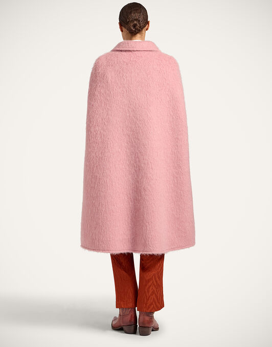 Milano Cape Coat La DoubleJ: Solid Pink Milano Cape Coat La DoubleJ: Solid Pink JAC0152WOL029