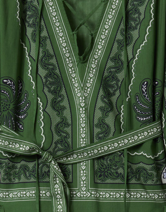 Viviana Dress La DoubleJ: Mirage Placée Green Viviana Dress La DoubleJ: Mirage Placée Green DRE0716COT056