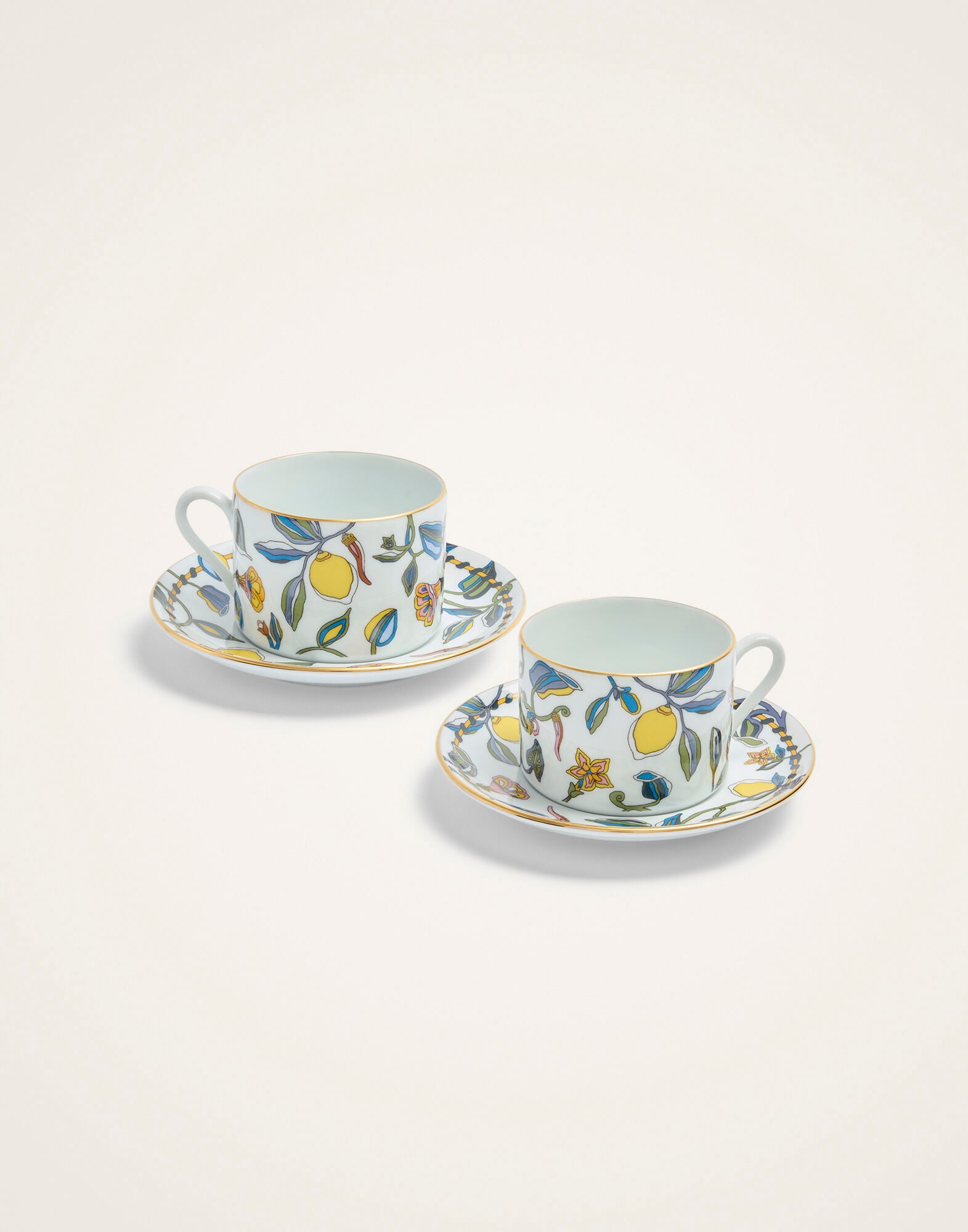 Impero Tea Cup Set Of 2 La DoubleJ: Borboni White Impero Tea Cup Set Of 2 La DoubleJ: Borboni White CUP0012CER001