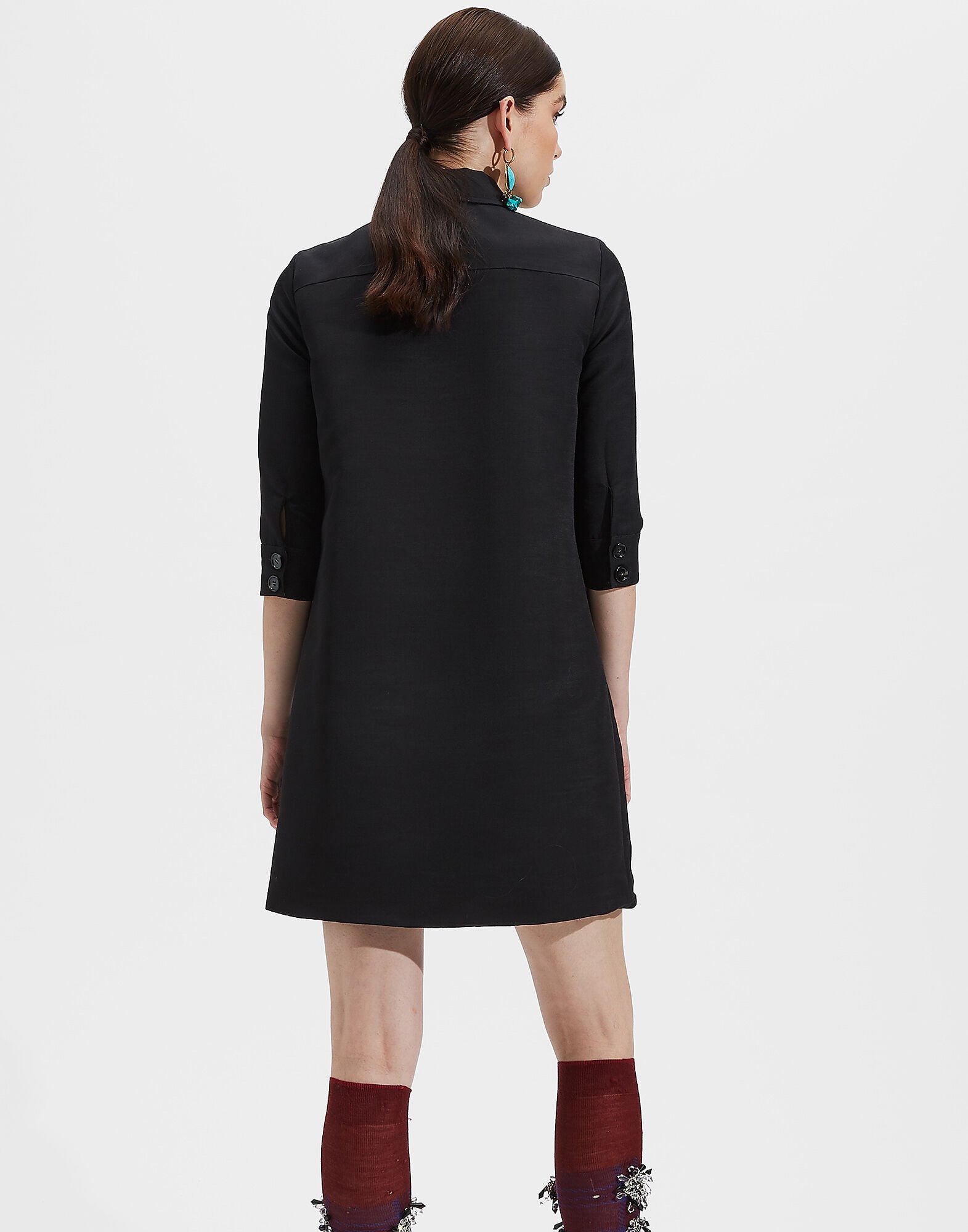 Short Artemis Dress LaDoubleJ: Solid Black DRE0180CAD001
