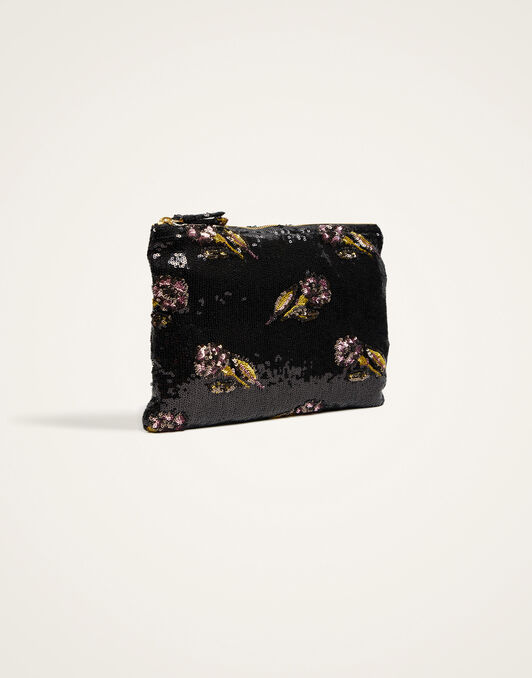Ruffle Pochette La DoubleJ: Mayfair Black BAG0071PAI007