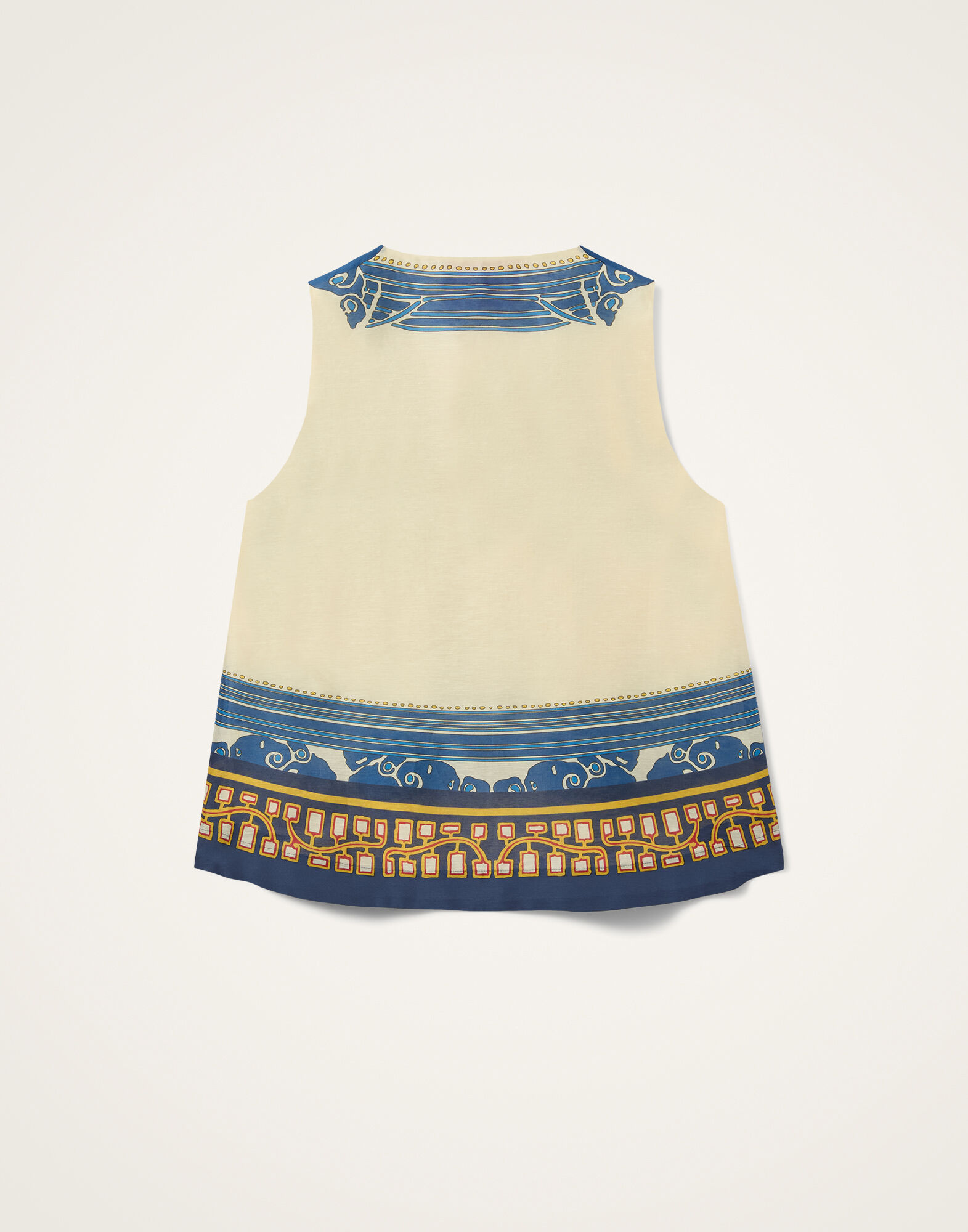 V-Neck Scala Top La DoubleJ: Lemuria Placée Blue TOP0167LIN010