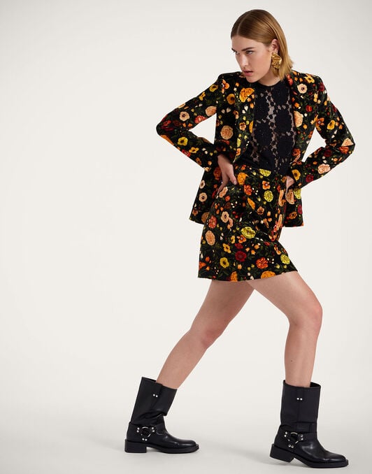 Short Skirt La DoubleJ: Botticelli Black SKI0027VEL001
