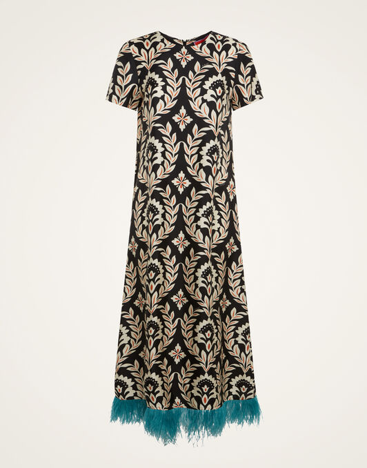 Swing Dress La DoubleJ: Ghirlanda Black Swing Dress La DoubleJ: Ghirlanda Black DRE0864SIL026