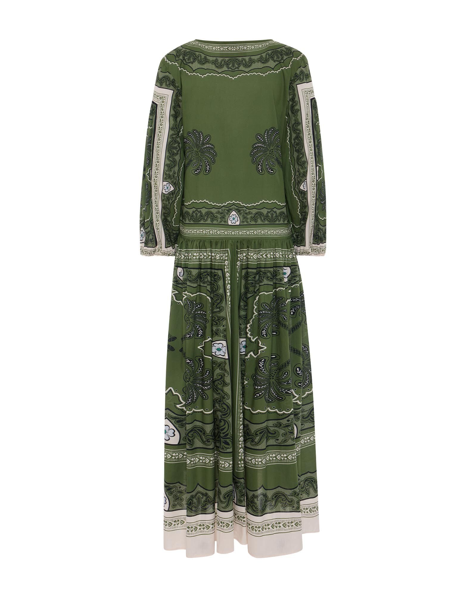 Viviana Dress La DoubleJ: Mirage Placée Green Viviana Dress La DoubleJ: Mirage Placée Green DRE0716COT056