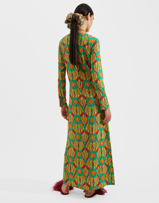 Long Sleeve Swing Dress La DoubleJ: Clover DRE0184VIS001
