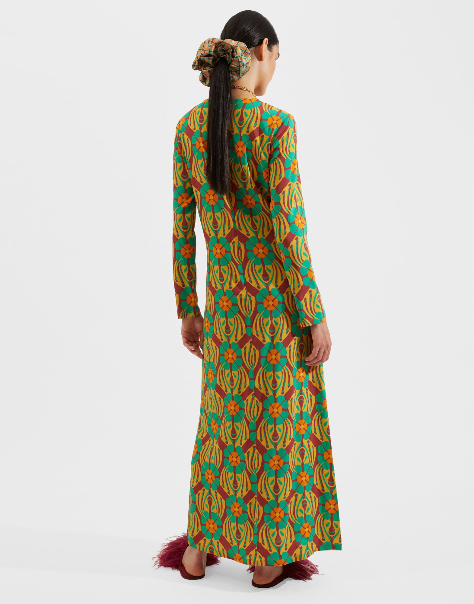 Long Sleeve Swing Dress La DoubleJ: Clover DRE0184VIS001