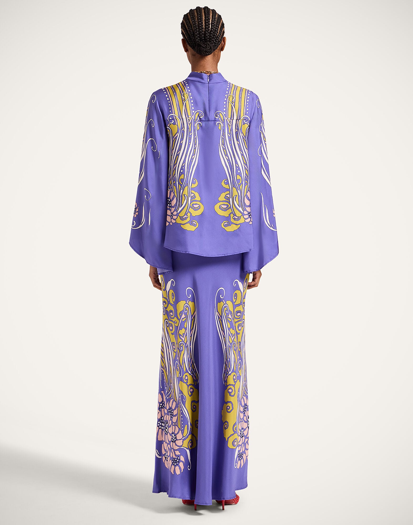 Sleek Skirt La DoubleJ: Atlantis Placée Purple Sleek Skirt La DoubleJ: Atlantis Placée Purple SKI0127SIL017
