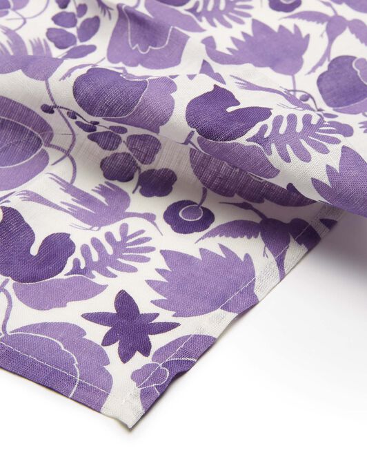 Large Napkins Set Of 6 La DoubleJ: Wildbird Viola Small Large Napkins Set Of 6 La DoubleJ: Wildbird Viola Small NAP0002LIN001
