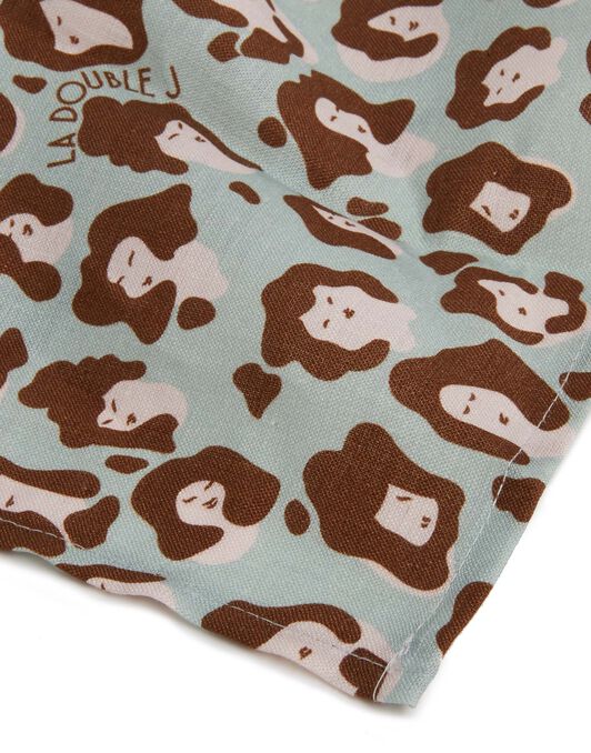 Large Napkins Set Of 6 (45X45) La DoubleJ: Lady Leopard Acqua Large Napkins Set Of 6 (45X45) La DoubleJ: Lady Leopard Acqua NAP0002LIN001