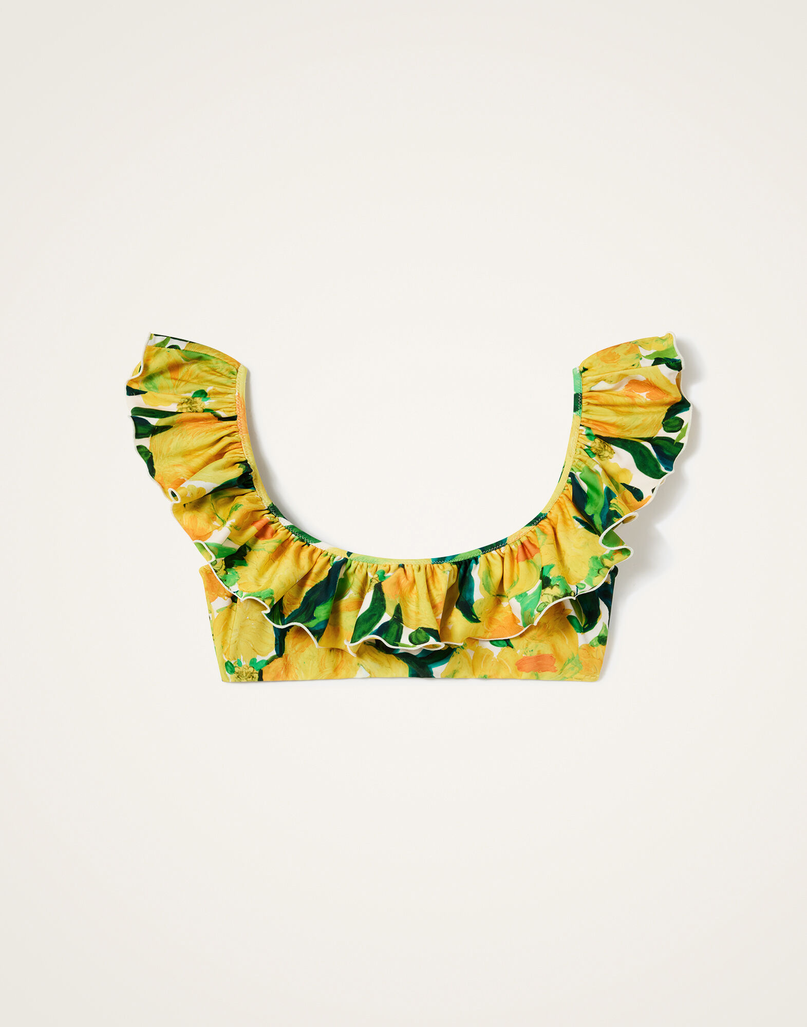 Ruffle Bikini Top La DoubleJ: Zesty Yellow Ruffle Bikini Top La DoubleJ: Zesty Yellow SWI0022LYC001