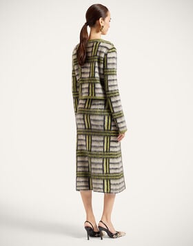 All-In Skirt La DoubleJ: Kells Check Ecru, Light Green, and Black SKI0134KNI220