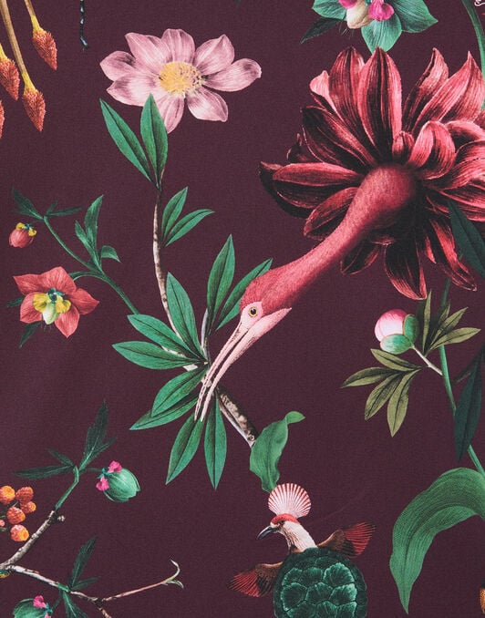 Jazzercize T-Shirt La DoubleJ: Zooflora Burgundy Jazzercize T-Shirt La DoubleJ: Zooflora Burgundy TSH0010JER005