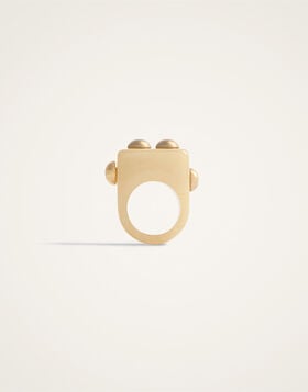 Nefertiti Ring La DoubleJ: Solid Cream RIN0004POL005