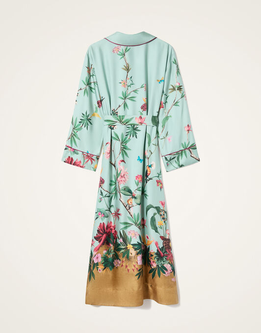 Midnight Dress La DoubleJ: Zooflora Placée Light Blue Midnight Dress La DoubleJ: Zooflora Placée Light Blue DRE0819SIL001