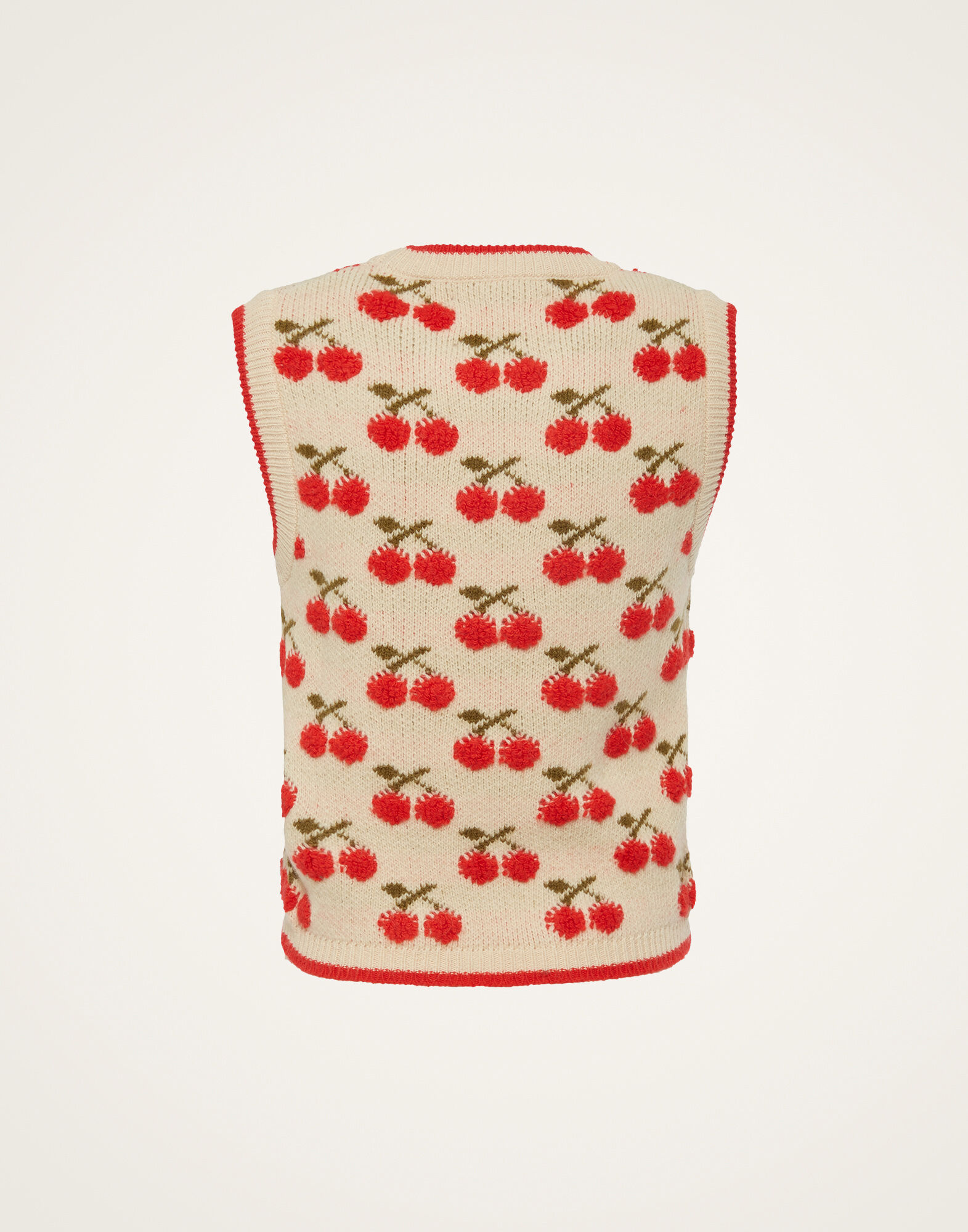 Cherry Vest La DoubleJ: Off White PUL0134KNI092