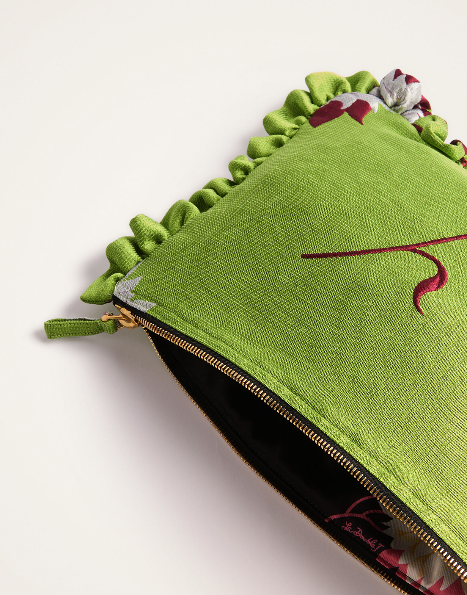 Hand Pochette La DoubleJ: Derby Lime BAG0059JCQ108