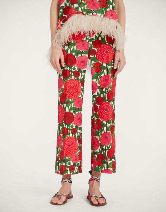 Hendrix Pants La DoubleJ: Pink Dahlias TRO0014COT005