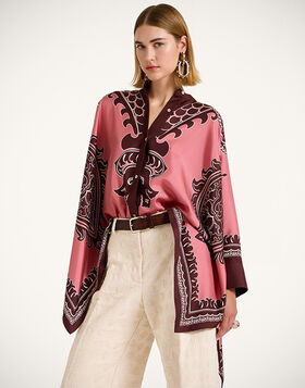 Foulard Shirt La DoubleJ: Oltrarno Placée Pink SHI0167LAC008