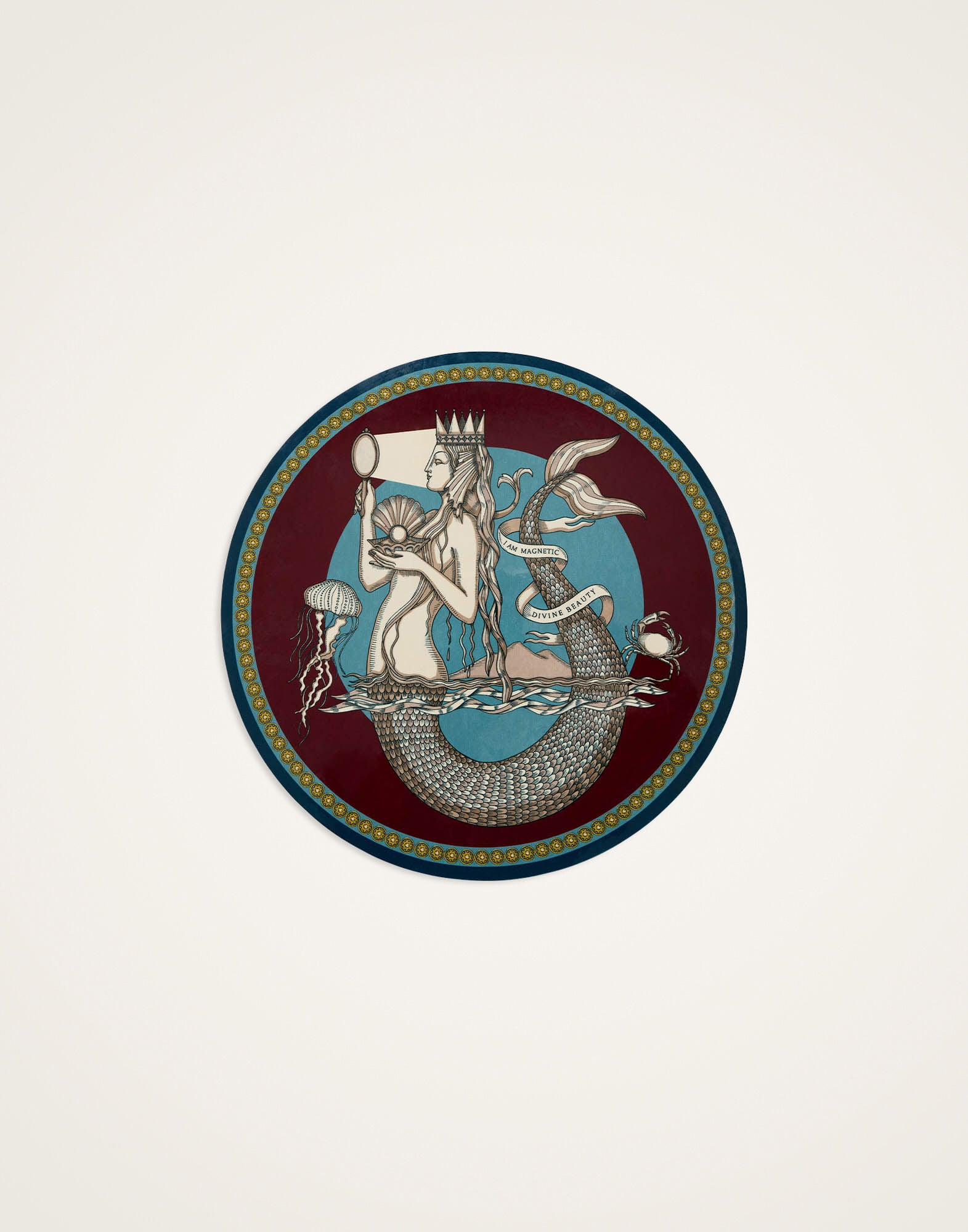 Disk Placemat La DoubleJ: The Mermaid Disk Placemat La DoubleJ: The Mermaid PMT0016CRK001