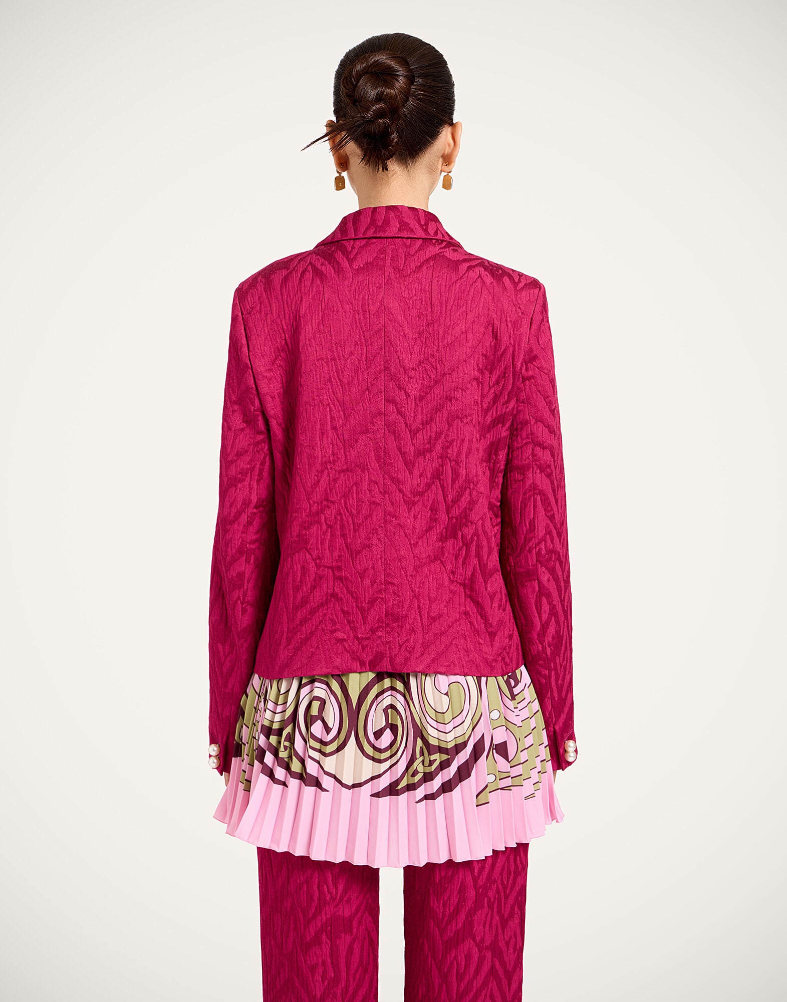 Luckycharm Jacket La DoubleJ: Animalier Raspberry Luckycharm Jacket La DoubleJ: Animalier Raspberry JAC0199JCQ118