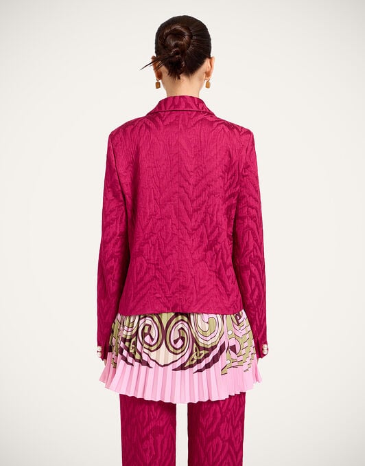 Luckycharm Jacket La DoubleJ: Animalier Raspberry Luckycharm Jacket La DoubleJ: Animalier Raspberry JAC0199JCQ118