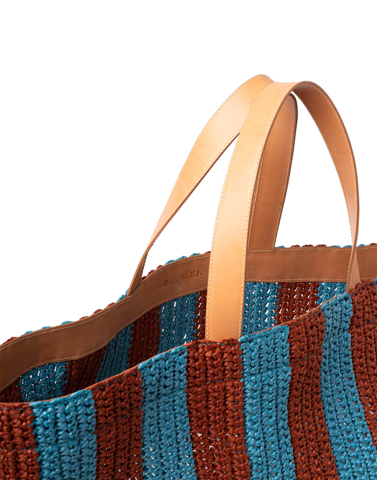 Riviera Tote La DoubleJ: Bicolore Turchese BAG0048RAF003