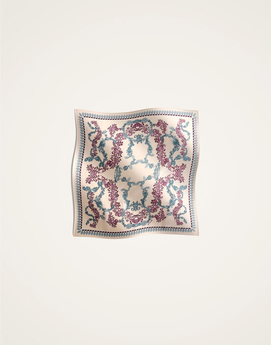 Foulard 45 La DoubleJ: Wispy Placée Ivory Foulard 45 La DoubleJ: Wispy Placée Ivory SCA0065SIL006