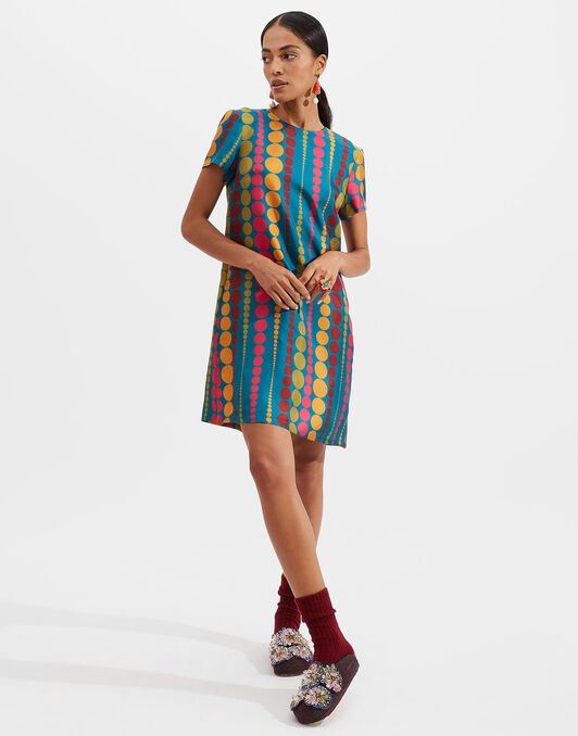 Mini Swing Dress La DoubleJ: Bubbles Mini Swing Dress La DoubleJ: Bubbles DRE0963SIL006