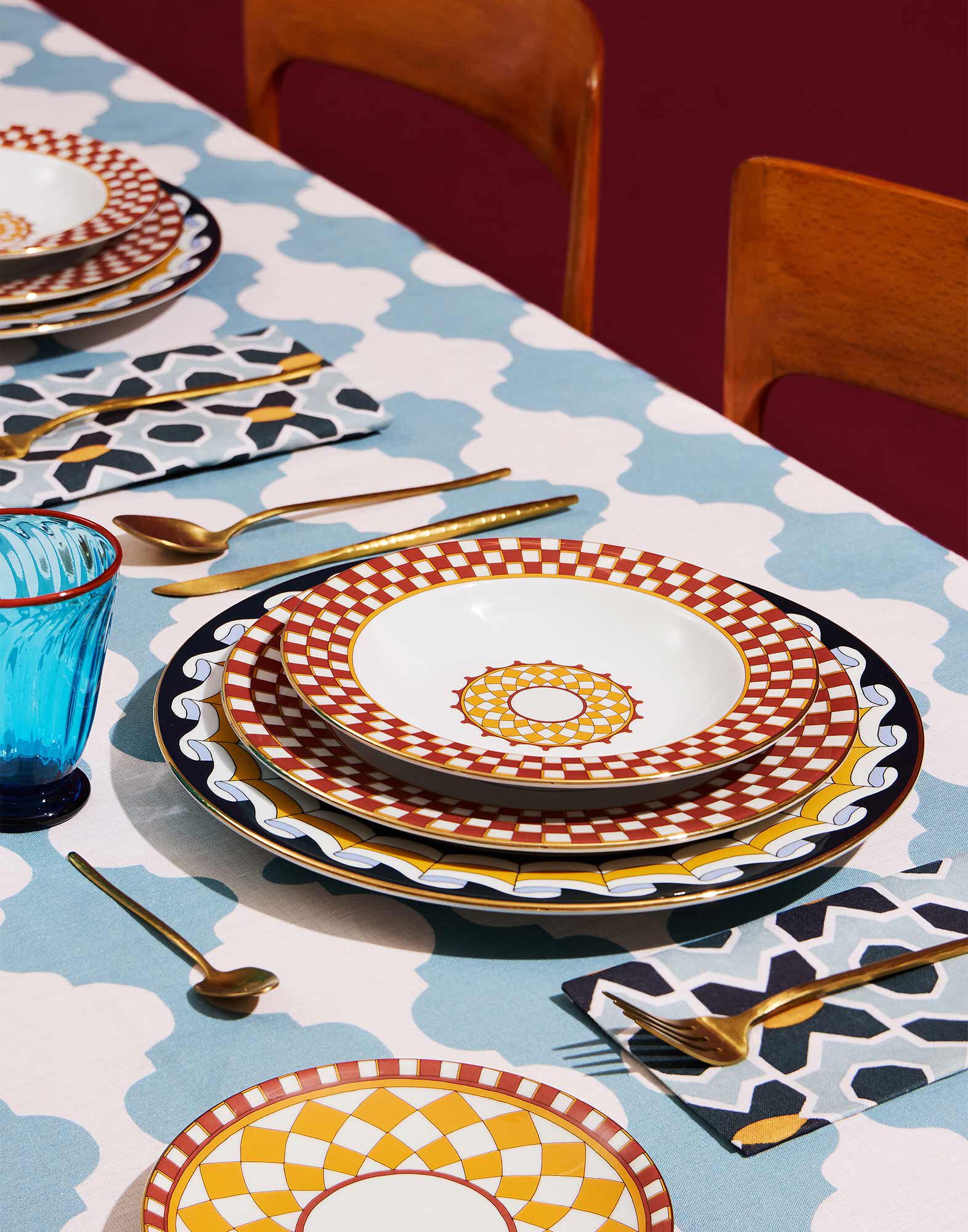 Dinner Plates Set Of 2 La DoubleJ: Apollo Brick Dinner Plates Set Of 2 La DoubleJ: Apollo Brick DIN0002CER001
