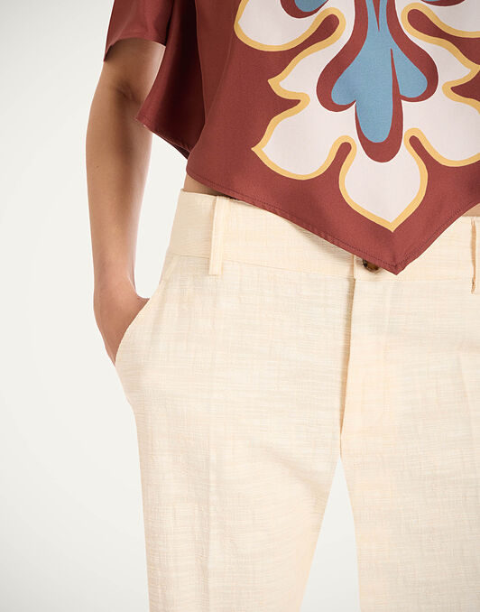 Hendrix Pants La DoubleJ: Solid Cream Hendrix Pants La DoubleJ: Solid Cream TRO0014COT005