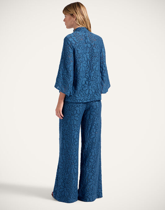 Lacey Palazzo Pants La DoubleJ: Solid Blue TRO0185LAC003