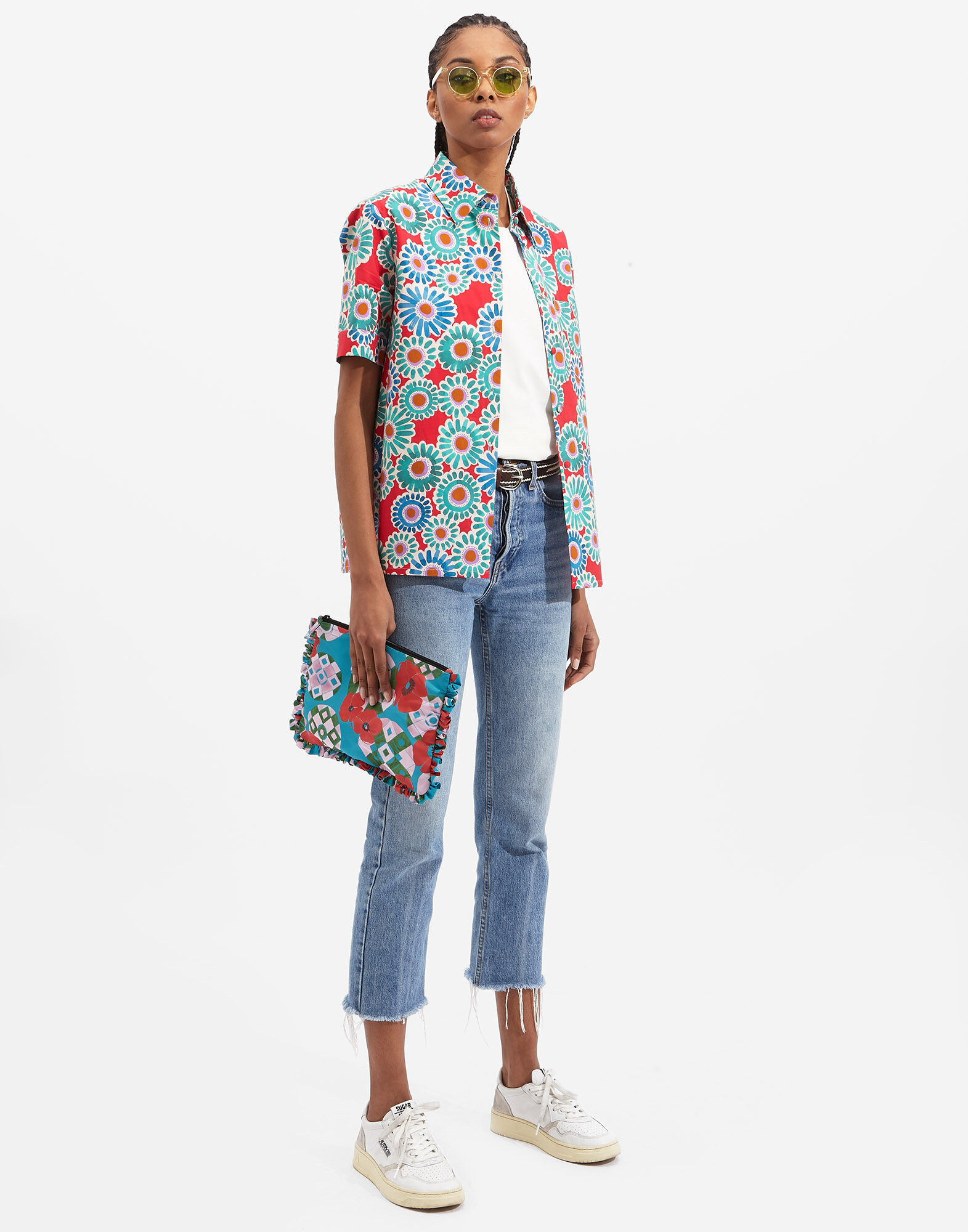 Clerk Shirt La DoubleJ: Crazy Daisy Clerk Shirt La DoubleJ: Crazy Daisy SHI0020COT020