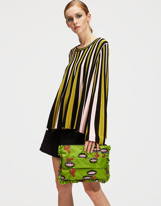 Hand Pochette La DoubleJ: Chirpy Cactus Verde Hand Pochette LaDoubleJ: Chirpy Cactus Verde BAG0002NYL001
