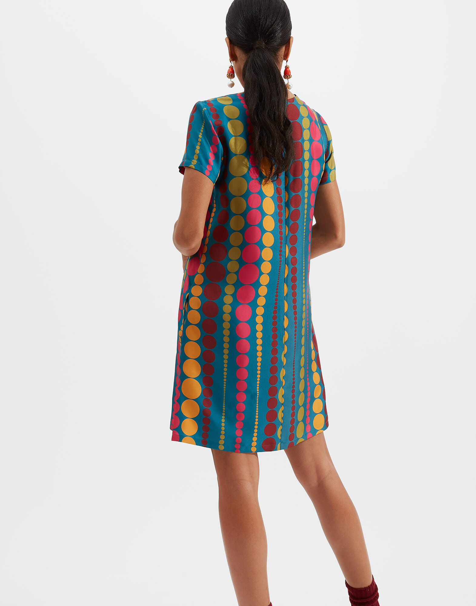 Mini Swing Dress La DoubleJ: Bubbles Mini Swing Dress La DoubleJ: Bubbles DRE0963SIL006