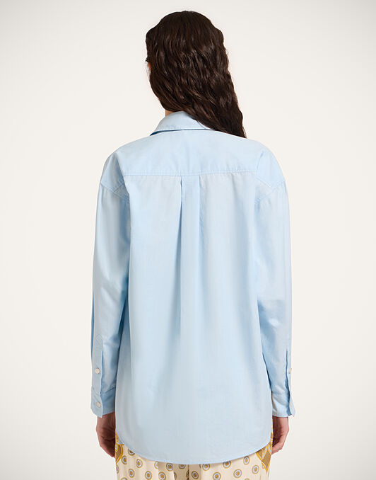 Better Than Your Boyfriend's Shirt La DoubleJ: Solid Light Blue SHI0177COT082