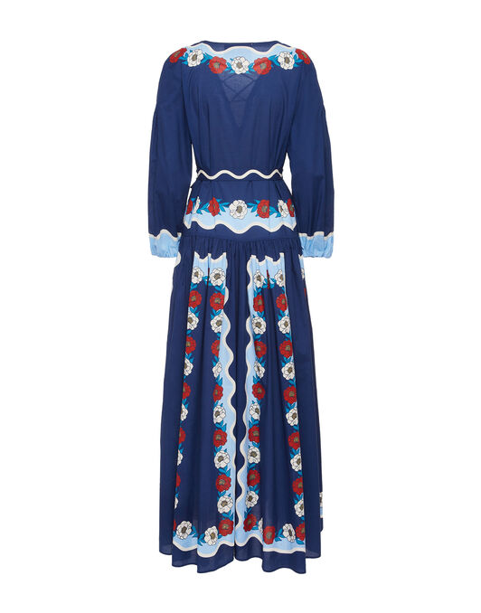 Viviana Dress La DoubleJ: Whitsun Placée Blue DRE0716COT056