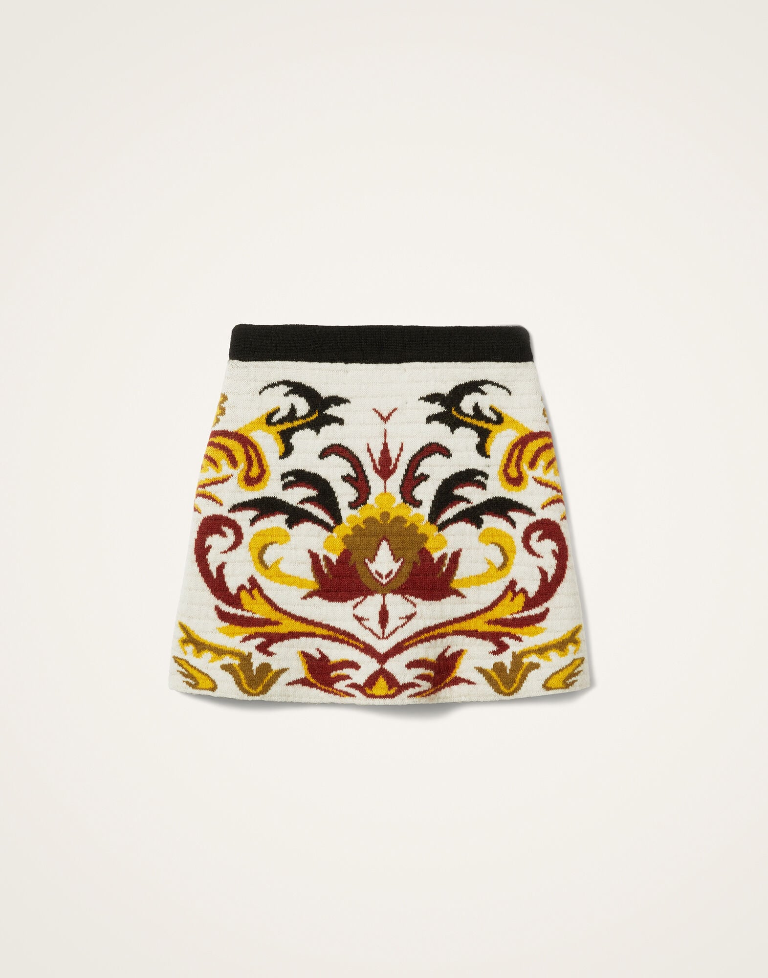 In My Power Mini Skirt La DoubleJ: Multicolor Ivory & Red SKI0169KNI177