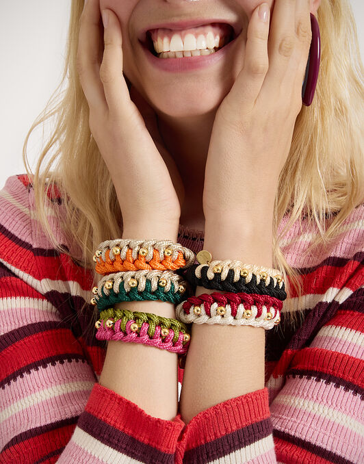 Better Together Bracelet La DoubleJ: Bicolor Pink & Green Better Together Bracelet La DoubleJ: Bicolor Pink & Green BAC0011ROP001