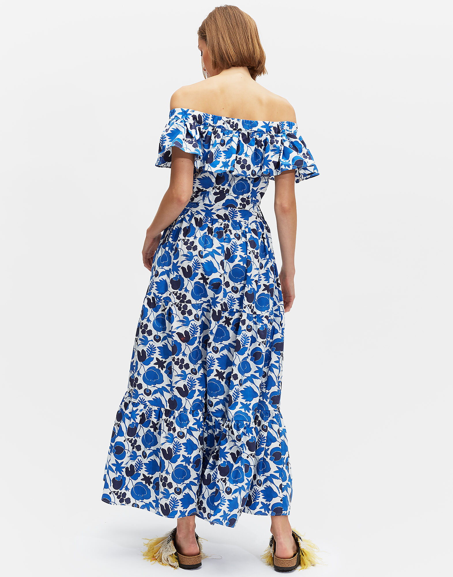 Yacht Dress La DoubleJ: Wildbird Blu Yacht Dress LaDoubleJ: Wildbird Blu DRE0030COT001
