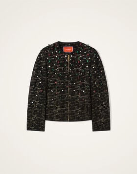 9 To 5 Jacket La DoubleJ: Bicolor Black JAC0200WOL040