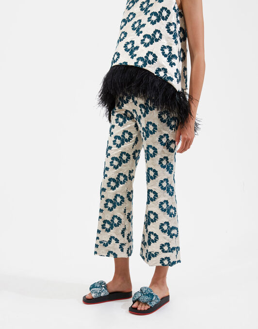 Hendrix Pants La DoubleJ: Pansy Party Jacquard TRO0014JCQ073