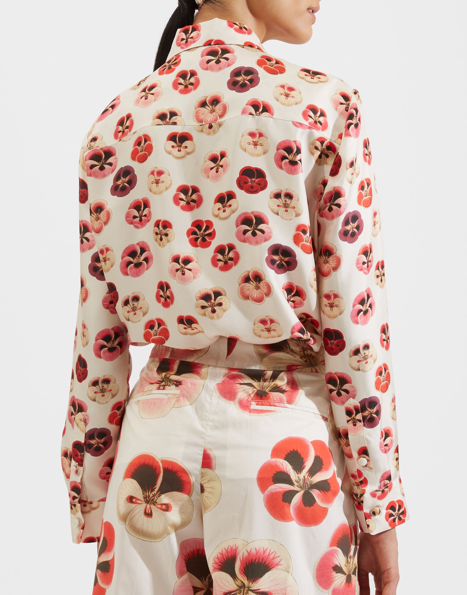Boy Shirt La DoubleJ: Micro Pansy SHI0040SIL006