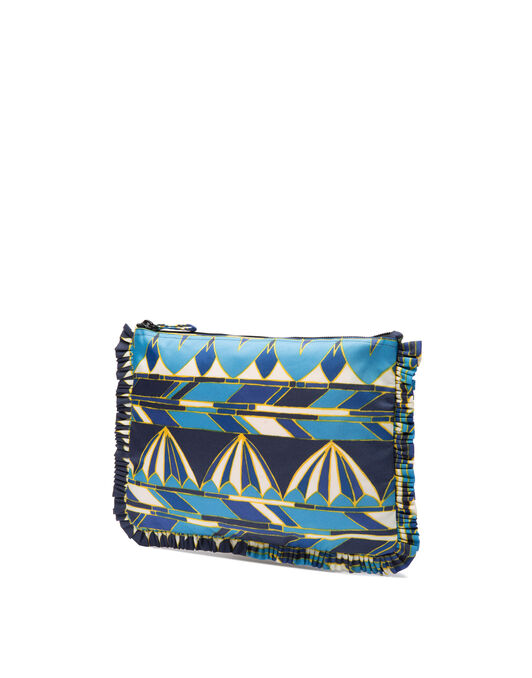 Hand Pochette LaDoubleJ: Umbrellas Blu BAG0002NYL001