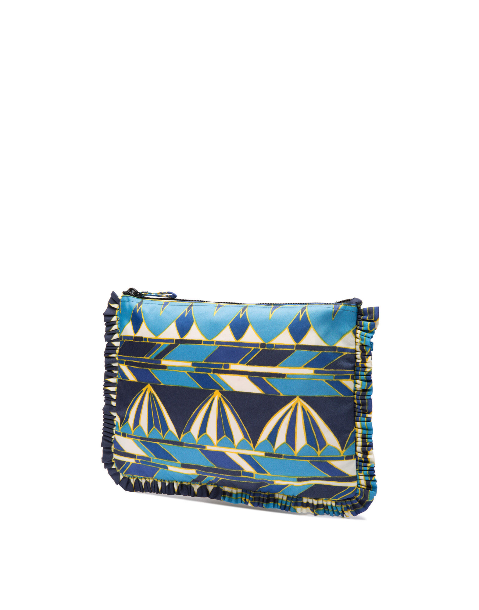 Hand Pochette LaDoubleJ: Umbrellas Blu BAG0002NYL001