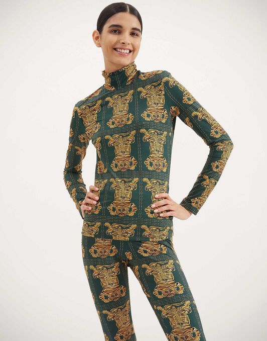 Turtleneck La DoubleJ: Tiger Tiles SHI0030JER005